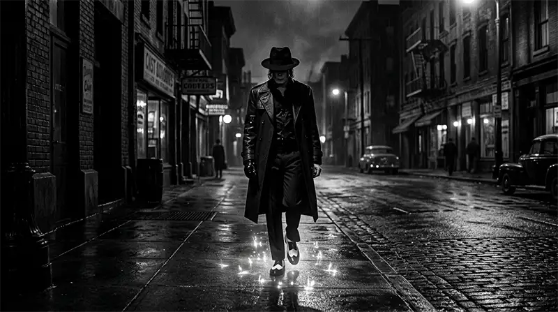 Escena inspirada en el video musical de Billie Jean.
