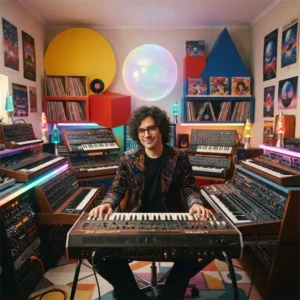 Guille Milkyway inspirado en el universo pop retro y electrónico de La Casa Azul y el álbum La Gran Esfera.