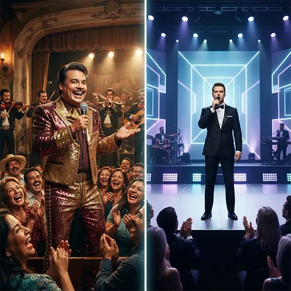 Comparación entre un concierto espontáneo y otro completamente planificado.