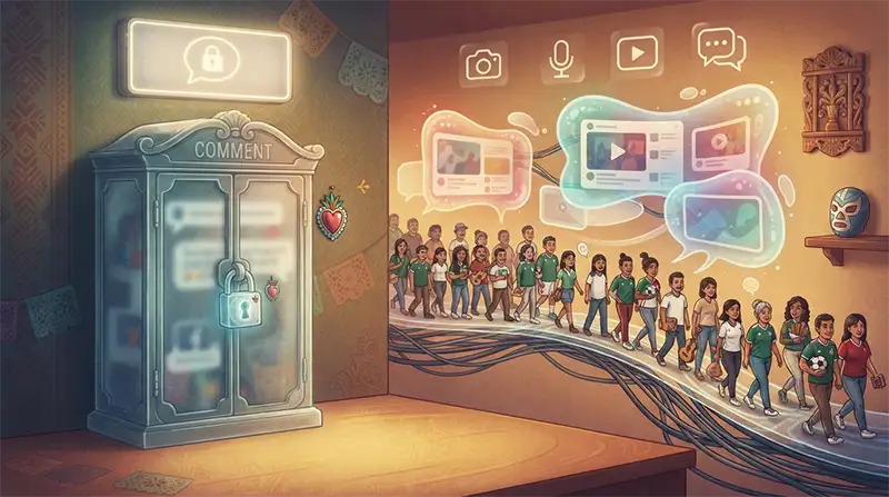 Una comunidad digital continúa una conversación en otros espacios después de que se cierran los comentarios de un video.