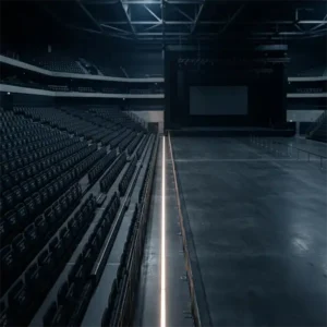 Representación visual del debate entre seguridad y libertad de movimiento en los conciertos masivos.