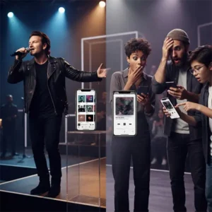 u2 iphone debate Personas sorprendidas al encontrar un álbum de U2 en sus teléfonos, inspiradas en la campaña de 2014.