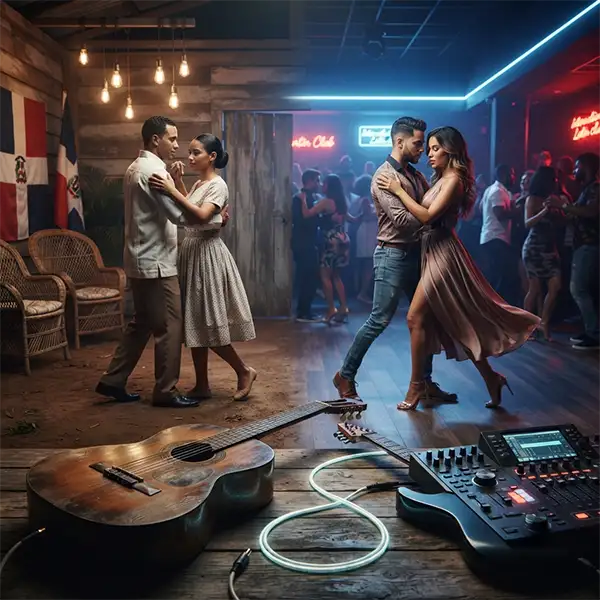 Guitarra tradicional y producción moderna representan el debate entre tradición y evolución de la bachata.