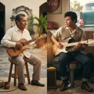 Ritchie Valens debate “Representación del viaje cultural de La Bamba desde la tradición musical de Veracruz hasta el rock and roll de Ritchie Valens.”