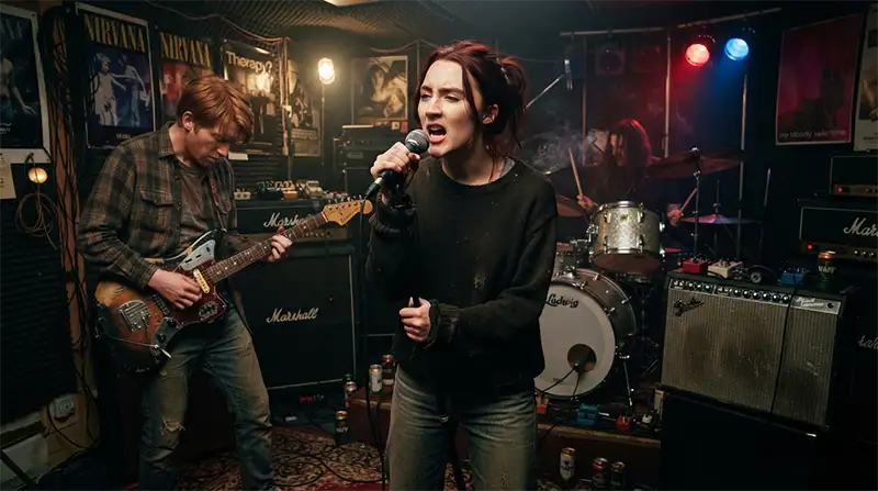 Recreación de The Cranberries interpretando Zombie durante un ensayo de 1994.