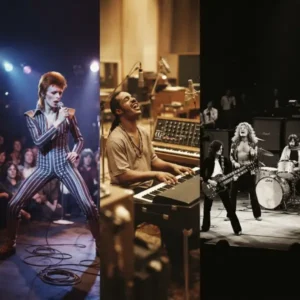 1970 Debate “David Bowie, Stevie Wonder y Led Zeppelin, tres candidatos para representar la música de los años 70.”