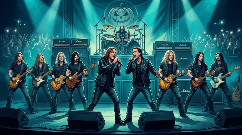 Helloween reúne distintas generaciones de sus integrantes durante la etapa de Pumpkins United.
