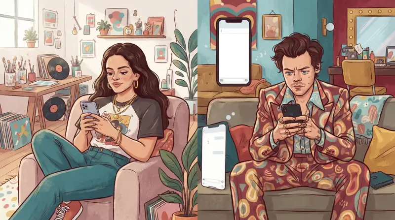 Rosalía y Harry Styles aparecen en una recreación cómica del mensaje enviado al antiguo número telefónico de la cantante.